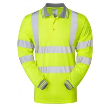 Pulsar P458 High Visibility Long Sleeve Polo Shirt 